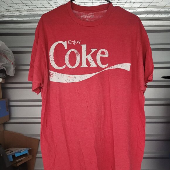 Coca Cola | Shirts | Coca Cola Enjoy Coke Vintage Logo Retro T Shirt ...